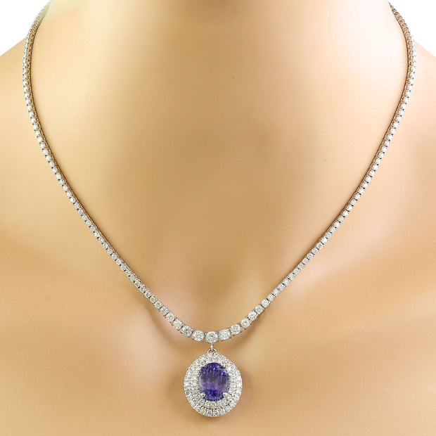 Tanzanite Diamond Necklace - DiA Precious Exquisite Jewellery
