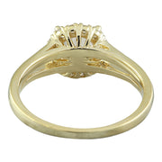 1.24 Carat Morganite 14K Yellow Gold Diamond Ring - Fashion Strada