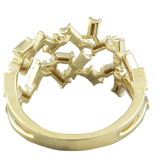 0.22 Carat 14K Yellow Gold Diamond Ring - Fashion Strada