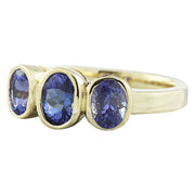 2.30 Carat Tanzanite 14K Yellow Gold Ring - Fashion Strada