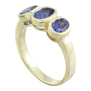 2.30 Carat Tanzanite 14K Yellow Gold Ring - Fashion Strada