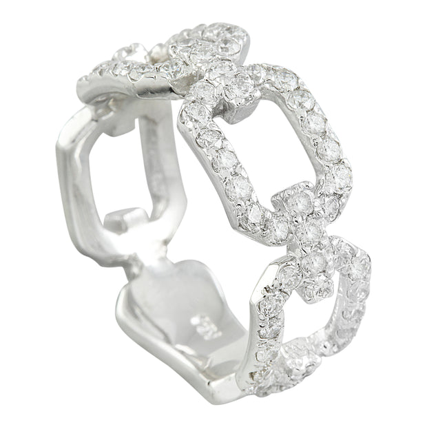 1.40 Carat Diamond 14K White Gold Ring - Fashion Strada