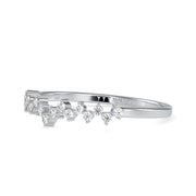 0.11 Carat Diamond 14K White Gold Ring - Fashion Strada