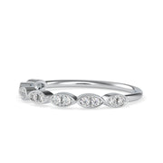 0.12 Carat Diamond 14K White Gold Ring - Fashion Strada