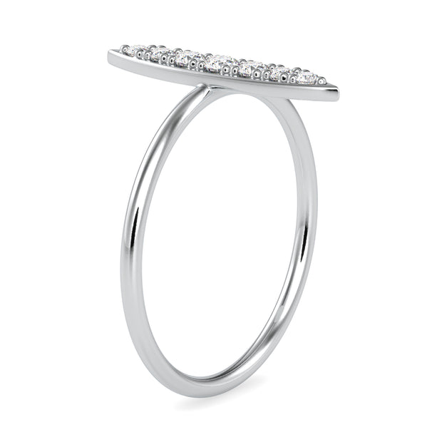 0.16 Carat Diamond 14K White Gold Ring - Fashion Strada