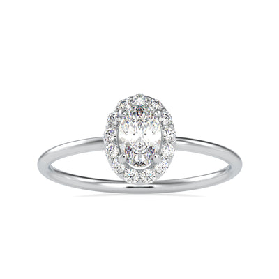 0.47 Carat Diamond 14K White Gold Ring - Fashion Strada