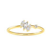 0.11 Carat Diamond 14K Yellow Gold Ring - Fashion Strada