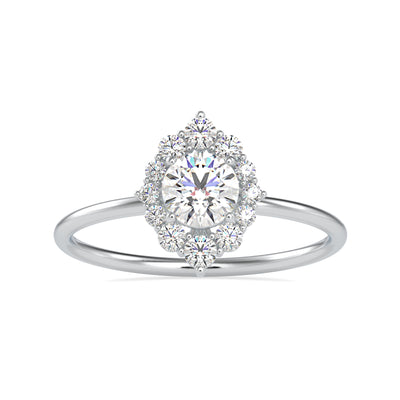 0.65 Carat Diamond 14K White Gold Ring - Fashion Strada