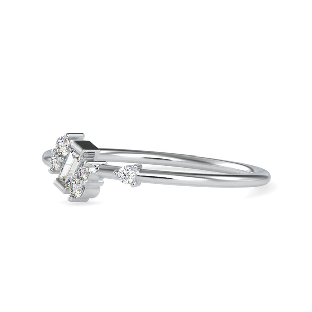 0.11 Carat Diamond 14K White Gold Ring - Fashion Strada