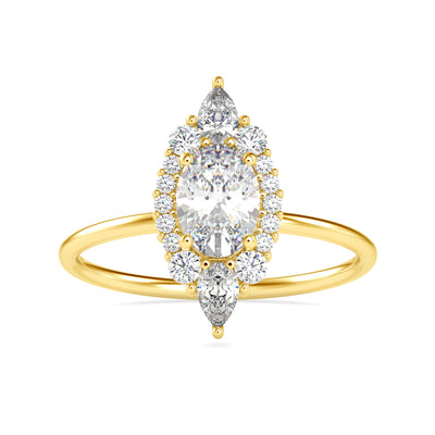 1.04 Carat Diamond 14K Yellow Gold Ring - Fashion Strada