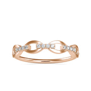 0.06 Carat Diamond 14K Rose Gold Ring - Fashion Strada