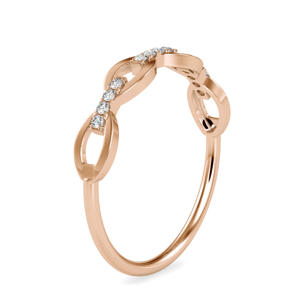 0.06 Carat Diamond 14K Rose Gold Ring - Fashion Strada