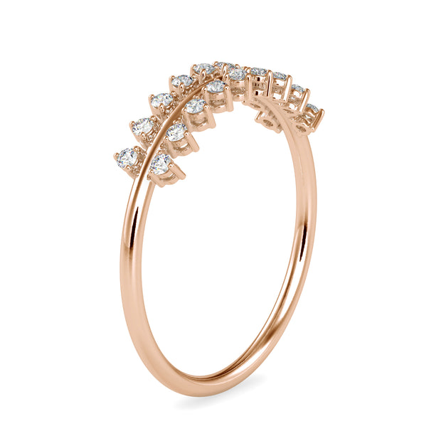 0.12 Carat Diamond 14K Rose Gold Ring - Fashion Strada