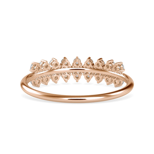 0.12 Carat Diamond 14K Rose Gold Ring - Fashion Strada