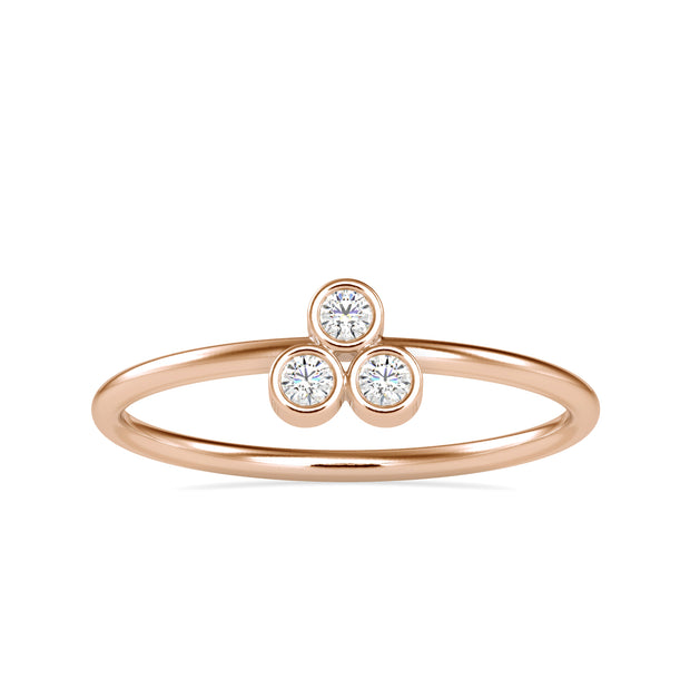 0.09 Carat Diamond 14K Rose Gold Ring - Fashion Strada