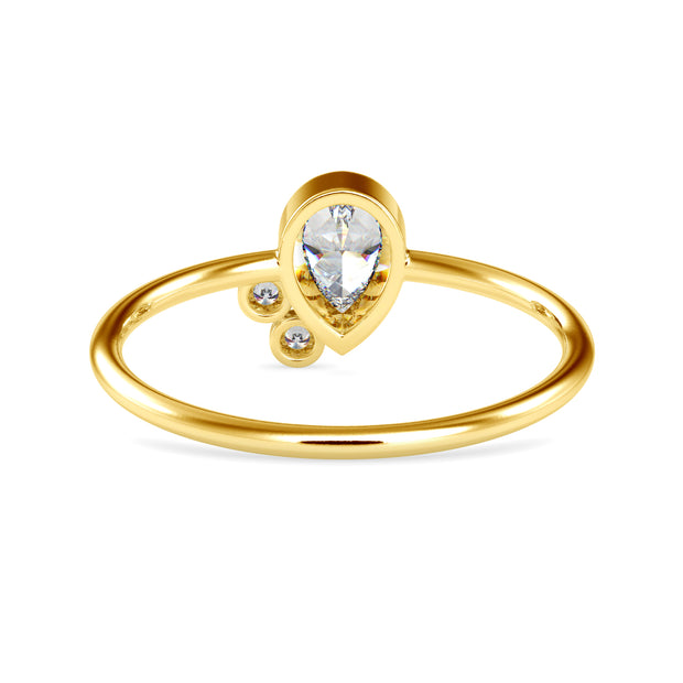 0.37 Carat Diamond 14K Yellow Gold Ring - Fashion Strada