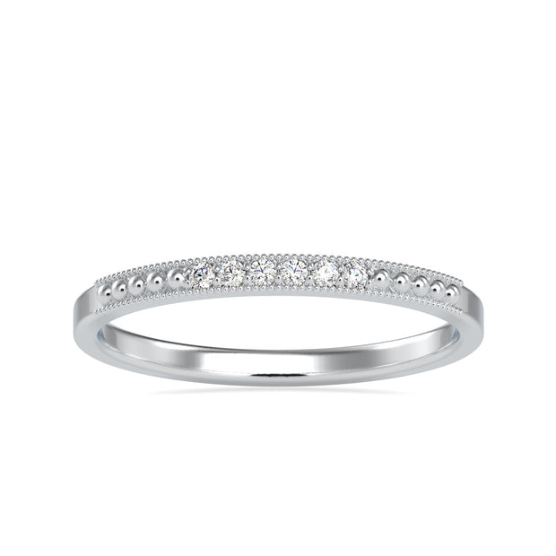 0.04 Carat Diamond 14K White Gold Ring - Fashion Strada