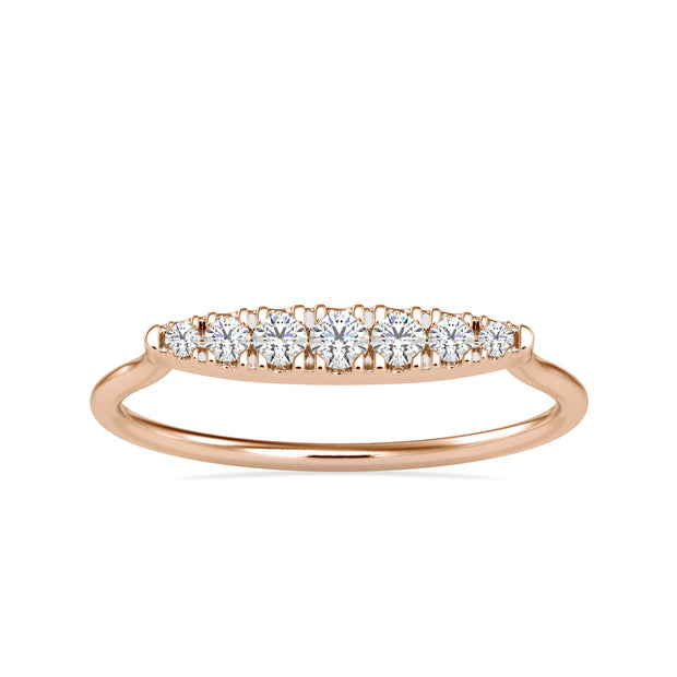 0.15 Carat Diamond 14K Rose Gold Ring - Fashion Strada