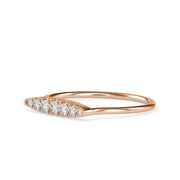 0.15 Carat Diamond 14K Rose Gold Ring - Fashion Strada