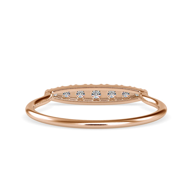 0.15 Carat Diamond 14K Rose Gold Ring - Fashion Strada