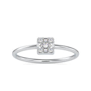 0.08 Carat Diamond 14K White Gold Ring - Fashion Strada