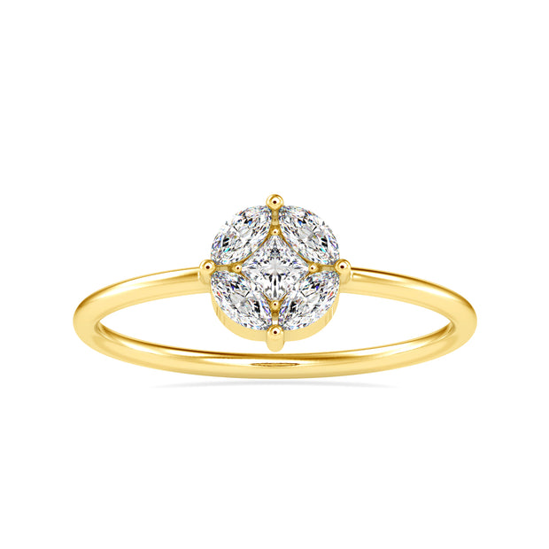 0.31 Carat Diamond 14K Yellow Gold Ring - Fashion Strada