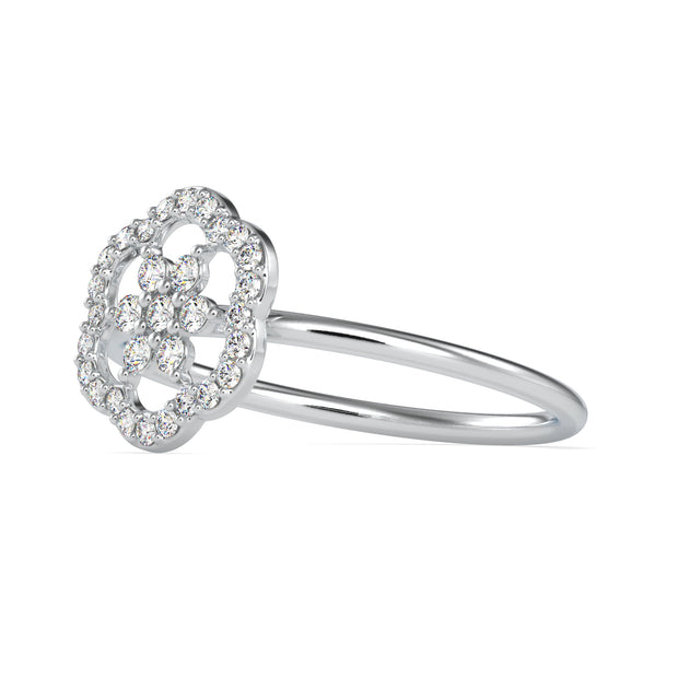 0.21 Carat Diamond 14K White Gold Ring - Fashion Strada