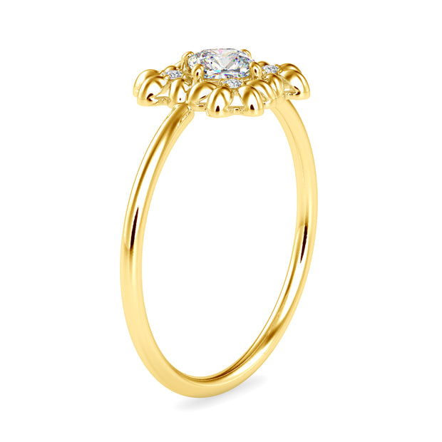 0.36 Carat Diamond 14K Yellow Gold Ring - Fashion Strada