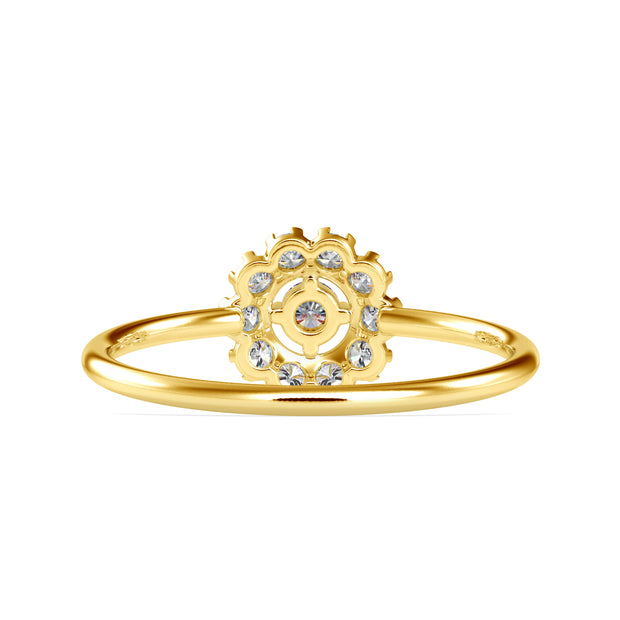 0.24 Carat Diamond 14K Yellow Gold Ring - Fashion Strada