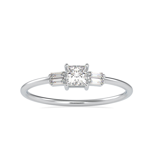 0.34 Carat Diamond 14K White Gold Ring - Fashion Strada