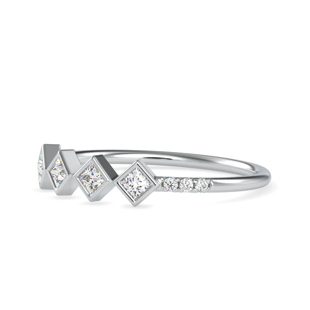 0.23 Carat Diamond 14K White Gold Ring - Fashion Strada