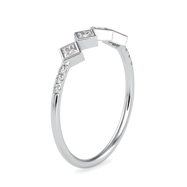 0.23 Carat Diamond 14K White Gold Ring - Fashion Strada