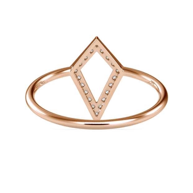 0.10 Carat Diamond 14K Rose Gold Ring - Fashion Strada