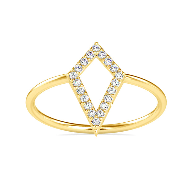 0.10 Carat Diamond 14K Yellow Gold Ring - Fashion Strada