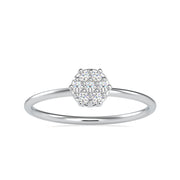 0.09 Carat Diamond 14K White Gold Ring - Fashion Strada