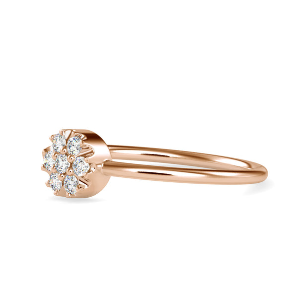 0.11 Carat Diamond 14K Rose Gold Ring - Fashion Strada