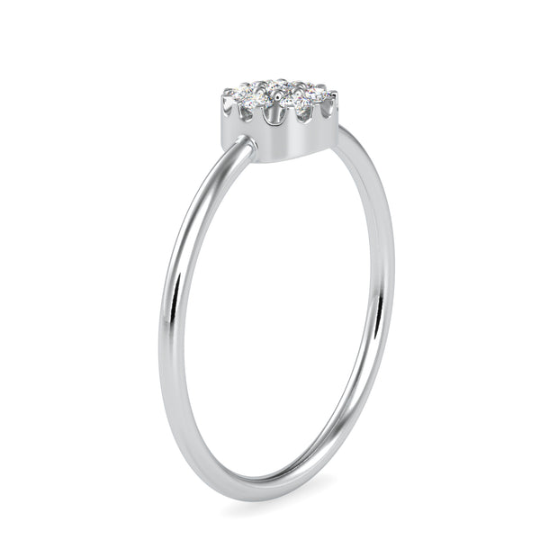 0.11 Carat Diamond 14K White Gold Ring - Fashion Strada