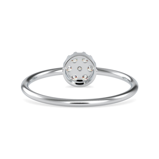 0.11 Carat Diamond 14K White Gold Ring - Fashion Strada