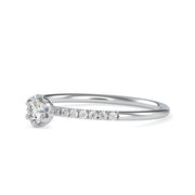 0.19 Carat Diamond 14K White Gold Ring - Fashion Strada