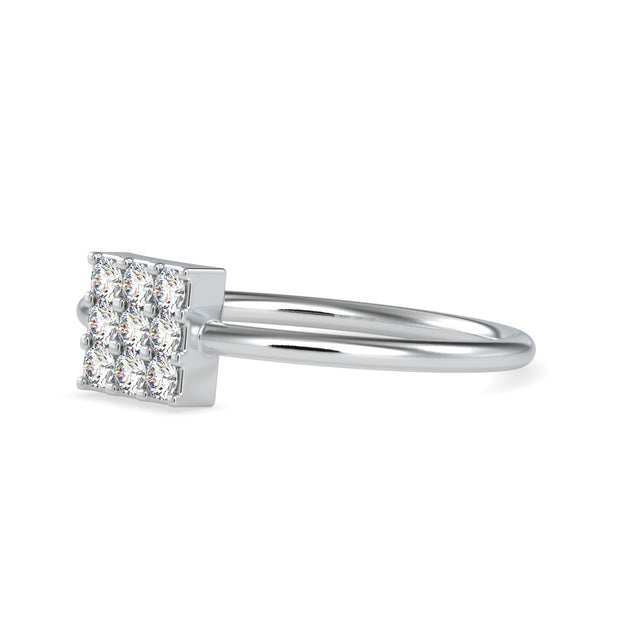 0.17 Carat Diamond 14K White Gold Ring - Fashion Strada