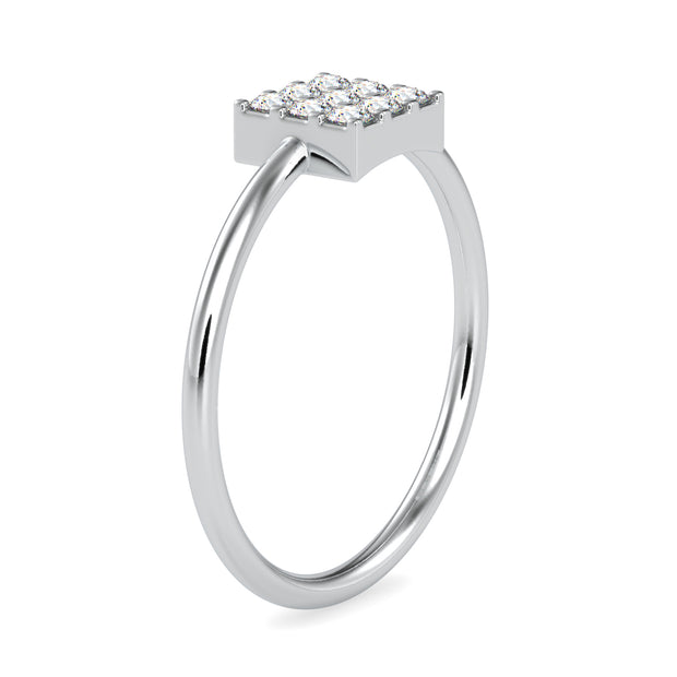 0.17 Carat Diamond 14K White Gold Ring - Fashion Strada