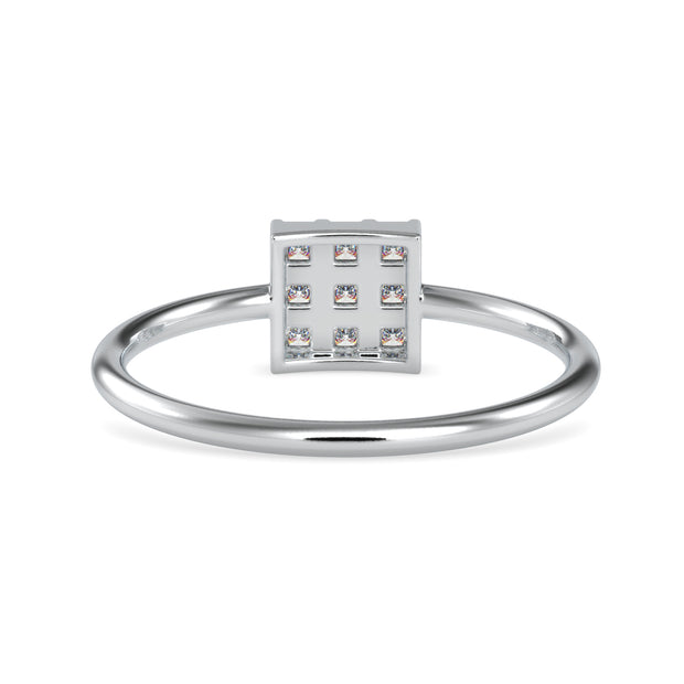 0.17 Carat Diamond 14K White Gold Ring - Fashion Strada