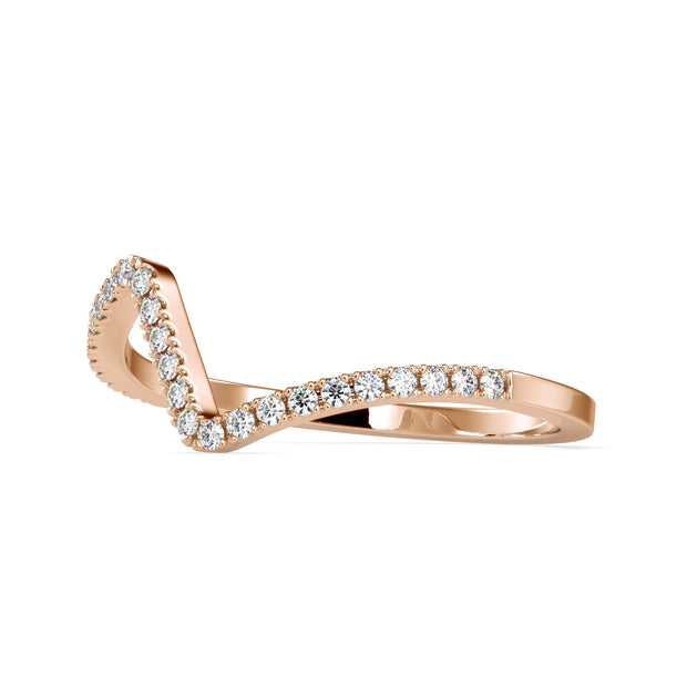 0.13 Carat Diamond 14K Rose Gold Ring - Fashion Strada