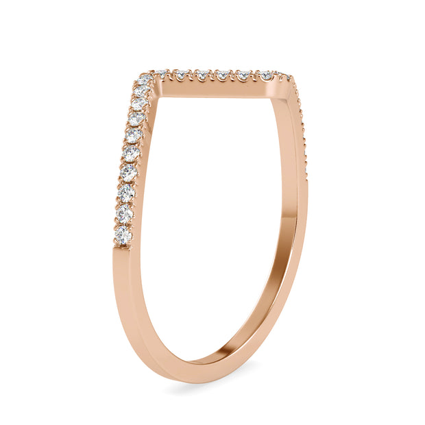 0.13 Carat Diamond 14K Rose Gold Ring - Fashion Strada