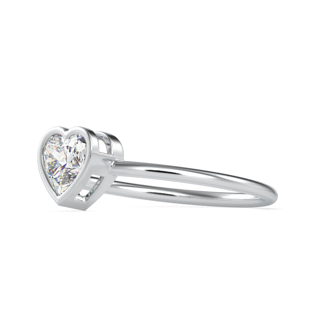 0.59 Carat Diamond 14K White Gold Ring - Fashion Strada