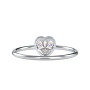 0.59 Carat Diamond 14K White Gold Ring - Fashion Strada