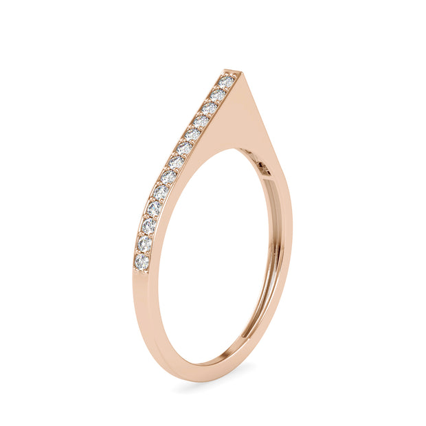 0.12 Carat Diamond 14K Rose Gold Ring - Fashion Strada