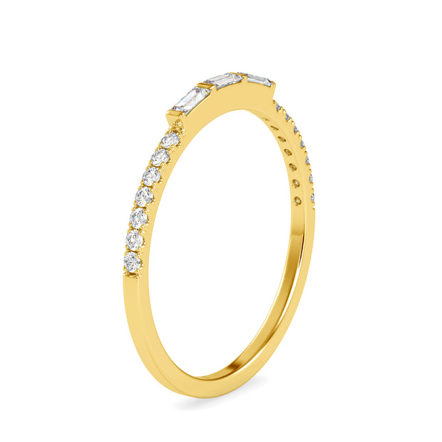 0.19 Carat Diamond 14K Yellow Gold Ring - Fashion Strada