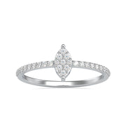 0.17 Carat Diamond 14K White Gold Ring - Fashion Strada