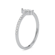 0.17 Carat Diamond 14K White Gold Ring - Fashion Strada